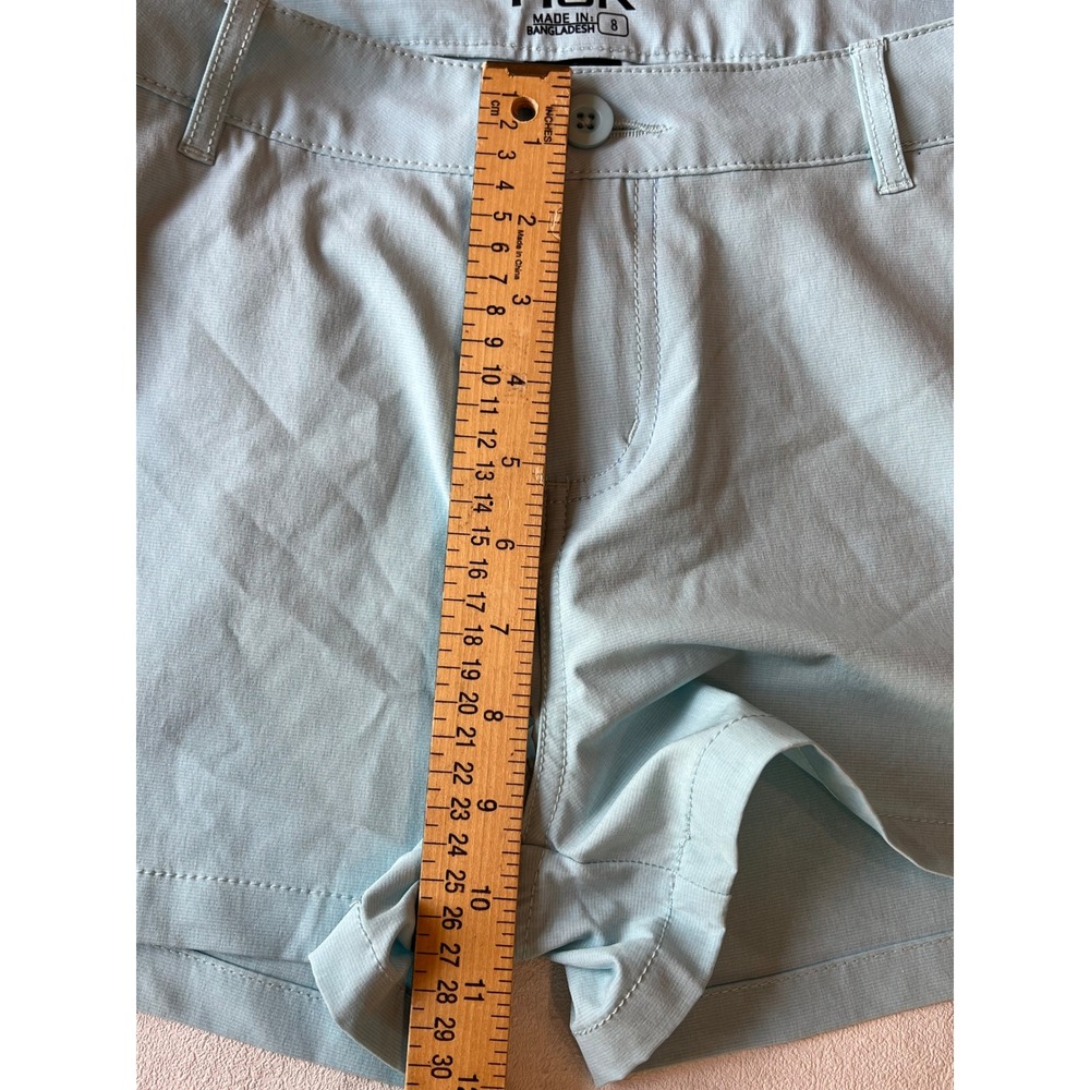 Huk Pursuit Fishing Shorts Womens 8 Blue Aqua Performance Quick Dry gorpcore - Picture 8 of 9